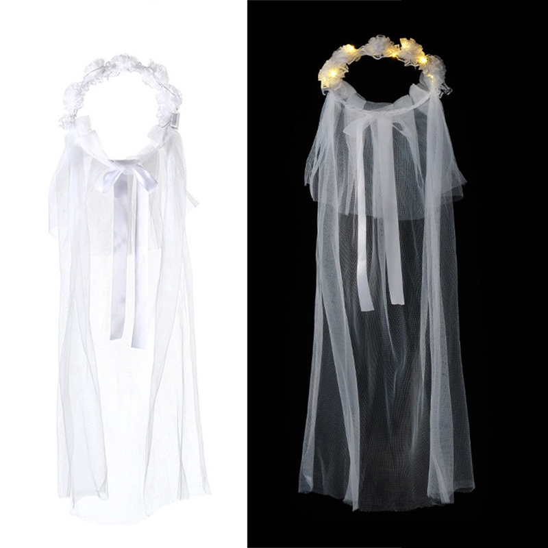 Mạng Che Mặt Đèn Led Nhiều Lớp Cho Cô Dâu