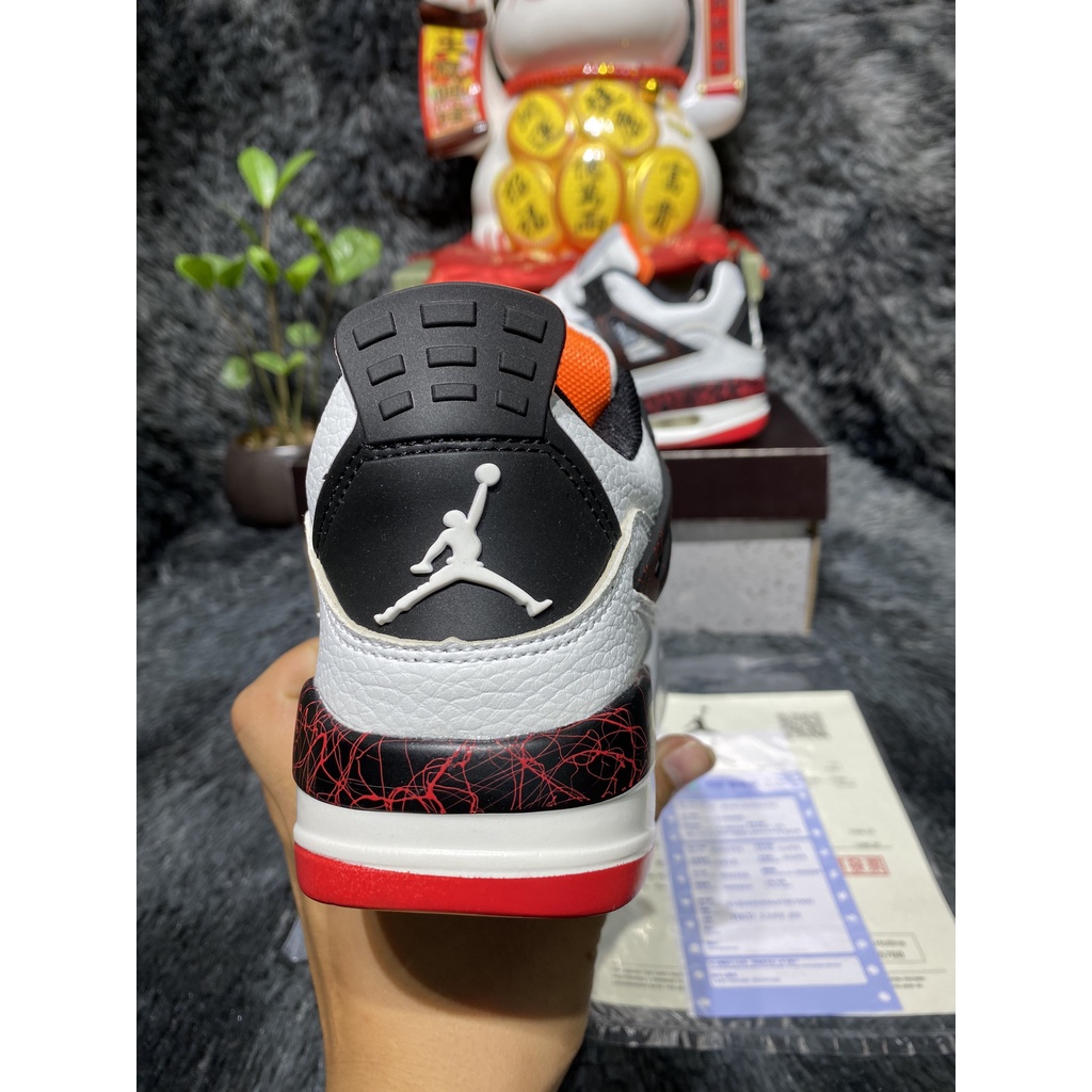 Giày thể thao JD 4 trắng phối đỏ full PK