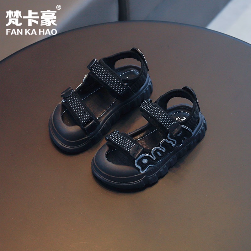 T06- Sandal bé trai quai dù êm, đế mềm chống trượt. mẫu mới, mũi chống vấp