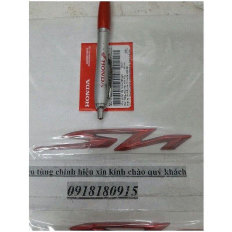 Tem chữ nổi logo sh đỏ sh2020-2022 chính hãng honda
