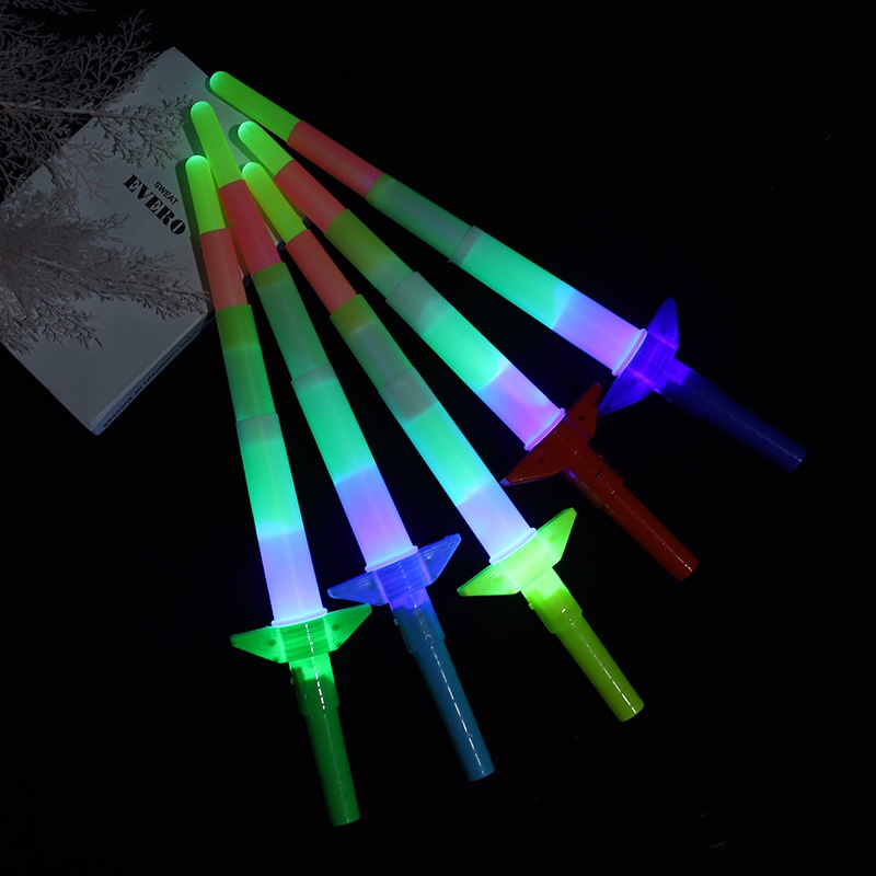 Kiếm phát sáng cho bé, gậy phát sáng có thể thu gọn