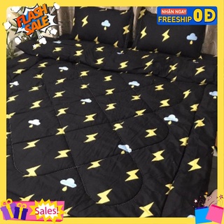 Bộ drap 1.8x2m và 2 vỏ gối sấm sét