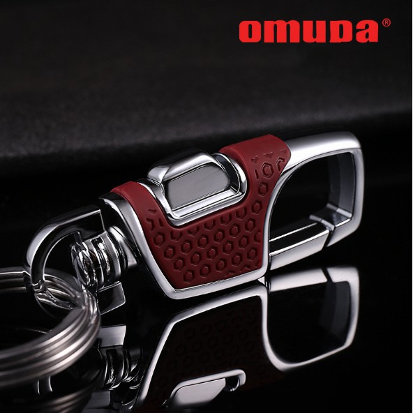 Móc Khóa OMUDA 3781 - Móc Khóa Cao Cấp Kiểu Dáng Cổ Điển Âu Mỹ Móc Khóa Ô Tô Xe Máy -Viền Nâu S395