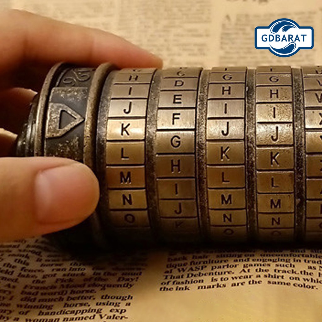 Ổ khóa mật mã bảng chữ cái Da Vinci mini thiết kế sáng tạo