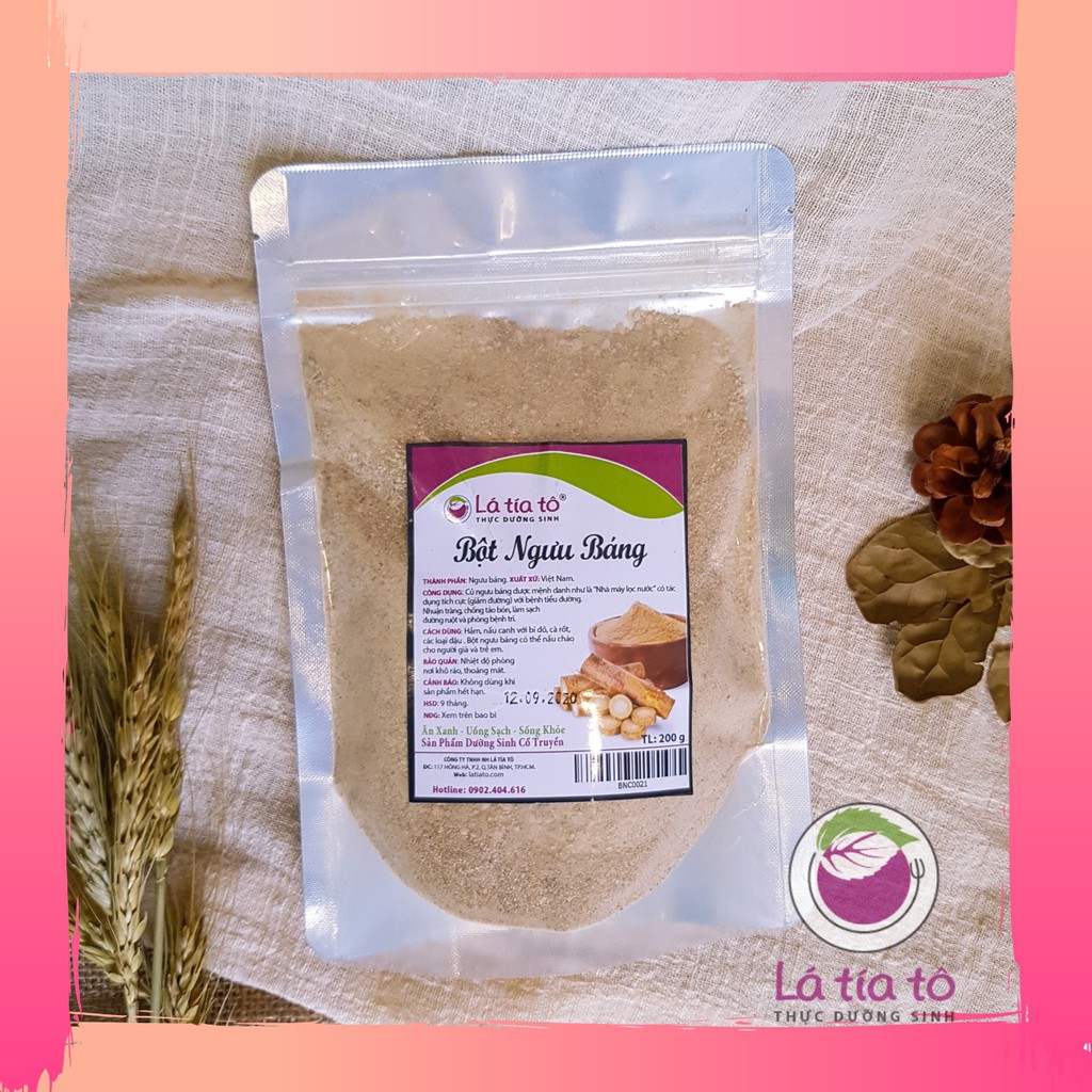 BỘT NGƯU BÁNG 100g - LÁ TÍA TÔ