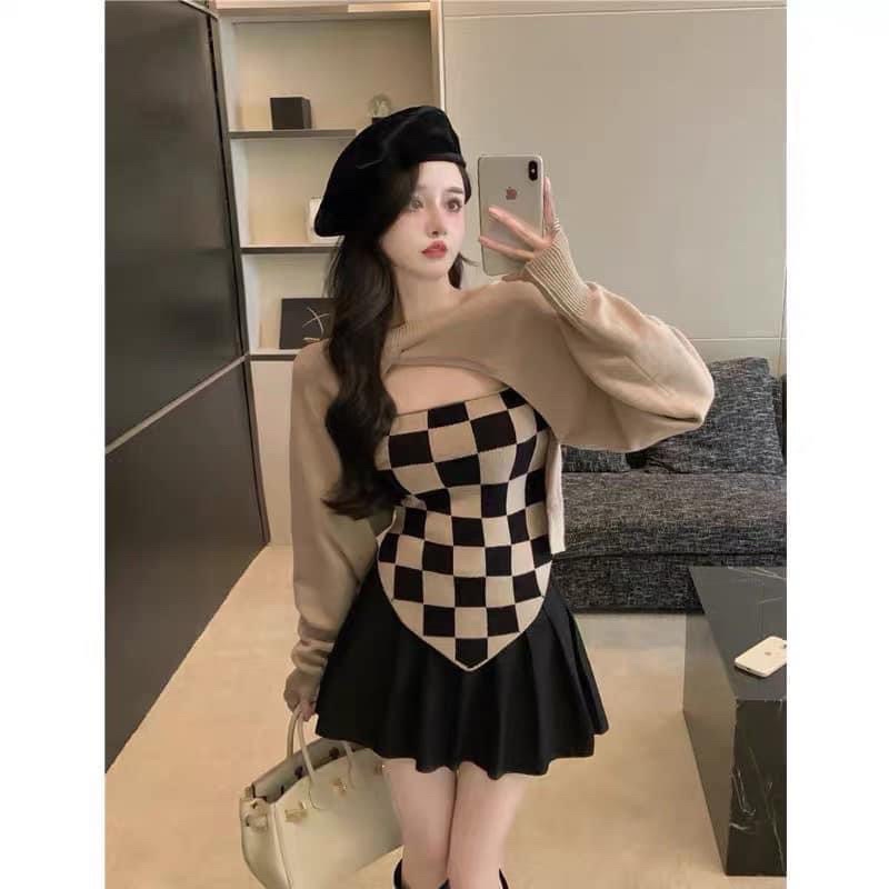 Set 3 Món Váy Tennis + Set 2 Món Áo ZicZac🔥