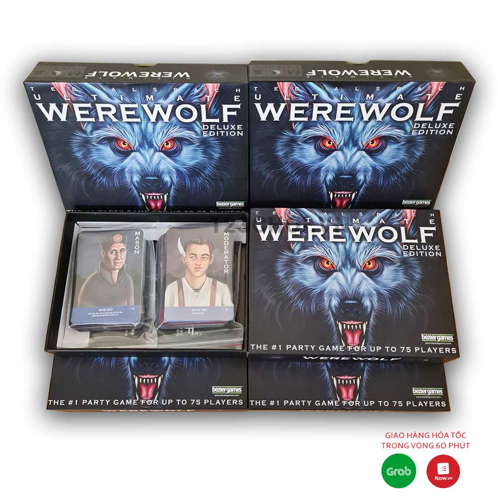 Bộ bài Ma sói 78 thẻ Việt hóa bản mới game nhập vai, Werewolf Ultimate Deluxe tiếng VIệt