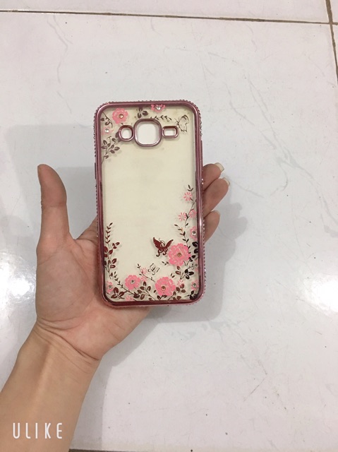 Ốp hoa đính đá viền sam sung J5 (2015)