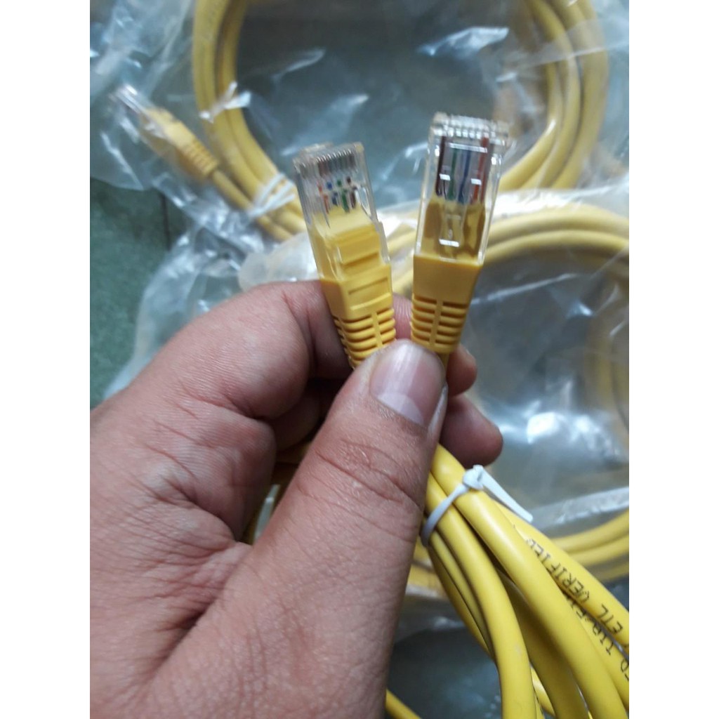 [Mã ELFLASH3 hoàn 10K xu đơn 20K] Cable mạng đúc sẵn CAT 6E 5m