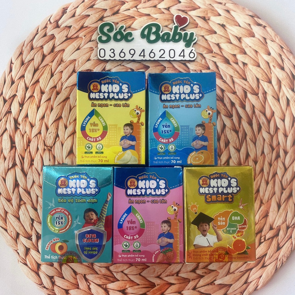 Nước yến sào Thiên Việt cho Trẻ Em Kid's Nest Plus+ lọ 70ml