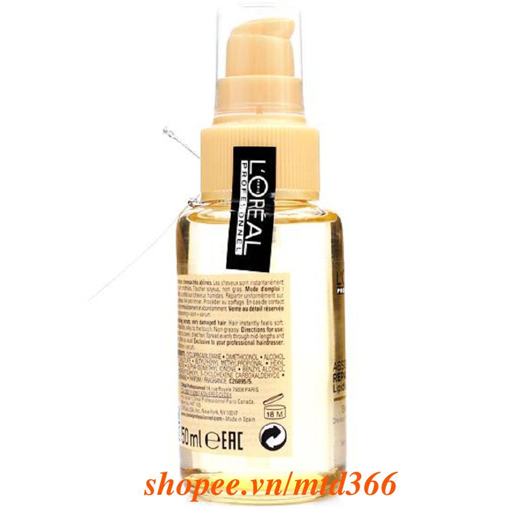 Tinh Dầu Dưỡng Tóc 50ml Loreal Serie Expert Absolut Repair Lipidium.