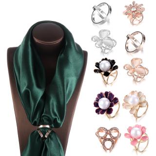WU&HU    Kẹp Cố Định Khăn Choàng Lụa Thời Trang Sang Trọng