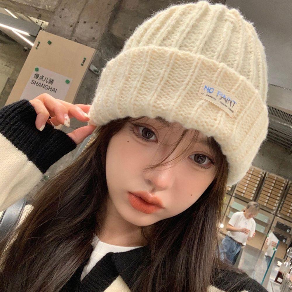 Mũ Dệt Kim In Chữ Thời Trang Thu Đông Dành Cho Nữ