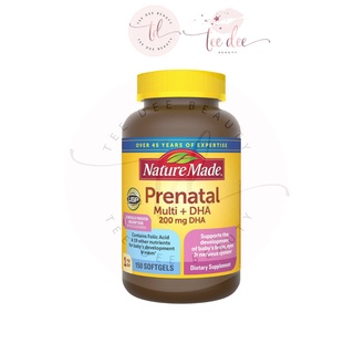 Vitamin bầu nature made prenatal multi + dha 200mg 150 viên
