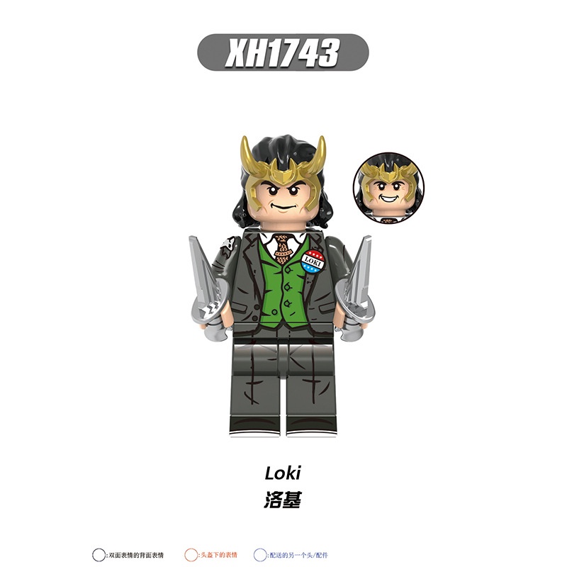 Lego Minifigures Các Mẫu Nhân Vật Loki Marvel DC MCU X0318 Mẫu Mới Ra - Đồ Chơi Lắp Ráp Mini