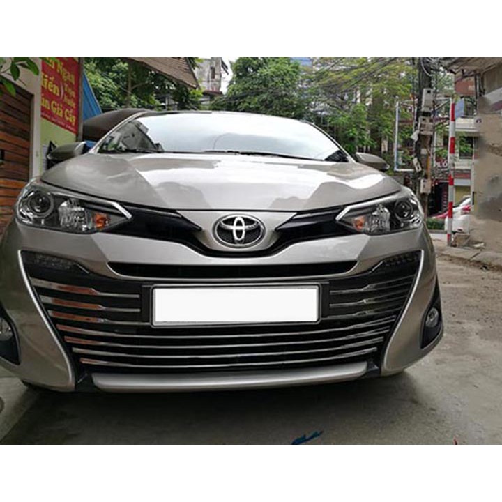 Ốp Calang Xe Vios 2019 2020 Chất Liệu Inox tặng kèm keo tăng dính