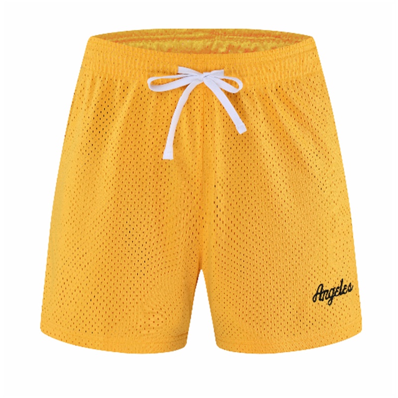 Hàng Bán Chạy Quần Short Thể Thao Đi Biển Lưng Thun Phối Lưới Hai Lớp Phong Cách Los Angeles Thời Trang Unisex Dễ Phối Đồ