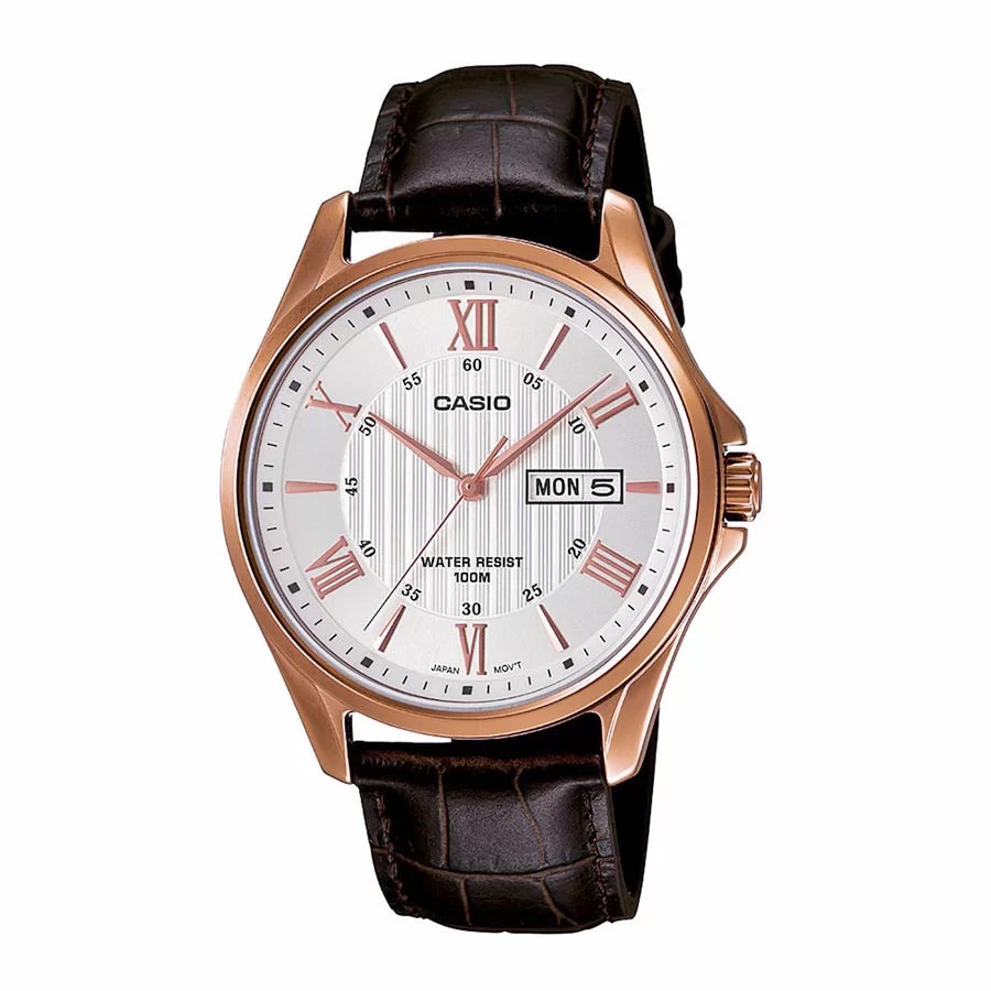 Đồng Hồ Nam Casio Dây Da MTP-1384L-7AVDF Chính Hãng