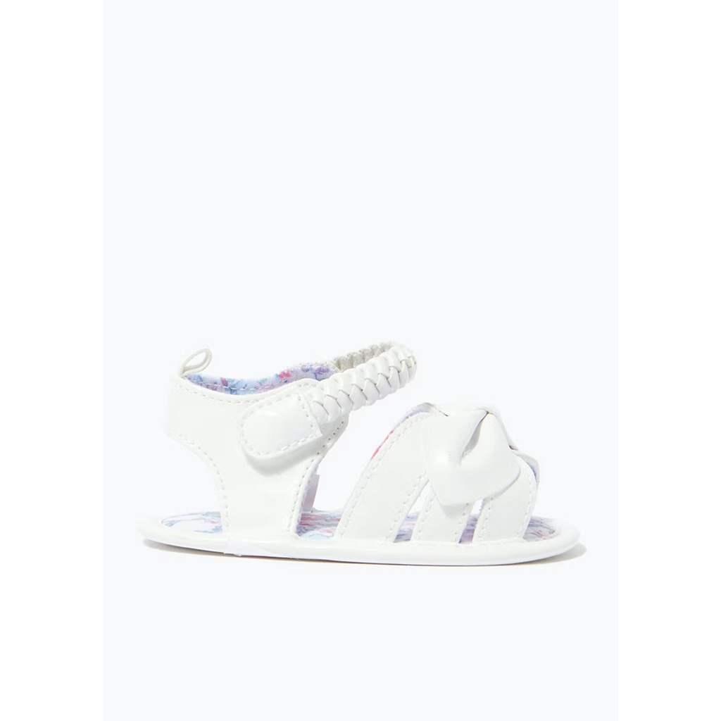 Dép tập đi sandal hoa trắng Matalan - UK authentic