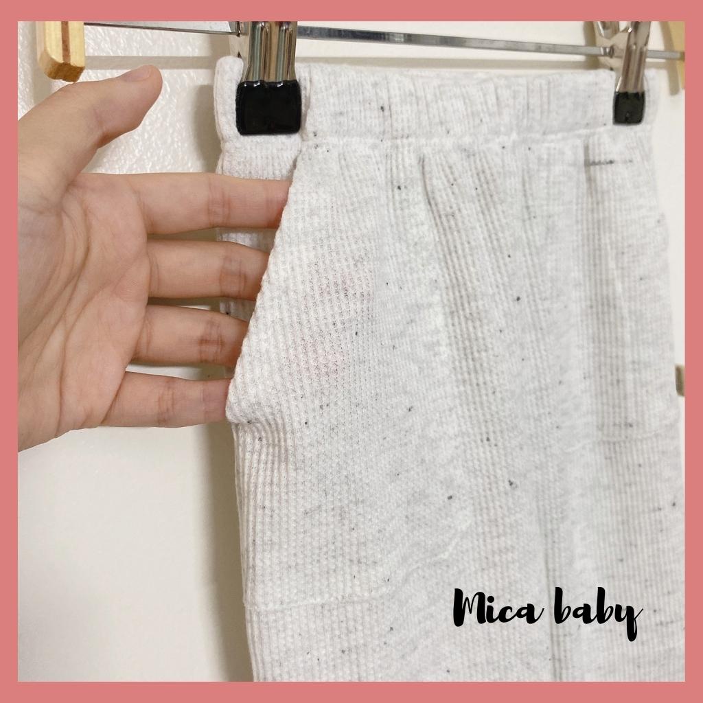 Bộ quần áo thun dài tay thu đông cho bé từ 10-20kg QA48 Mica baby