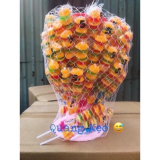 Kẹo dẻo hambuger cắm lọ(60 chiếc)