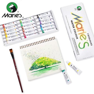 Màu nước Maries Bộ 18 Màu Tuýp 12ml