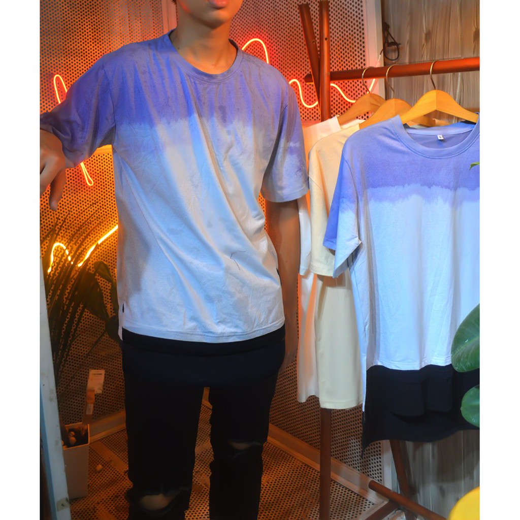 Áo thun Stee Layer loang màu CVC - Giá sỉ Unisex