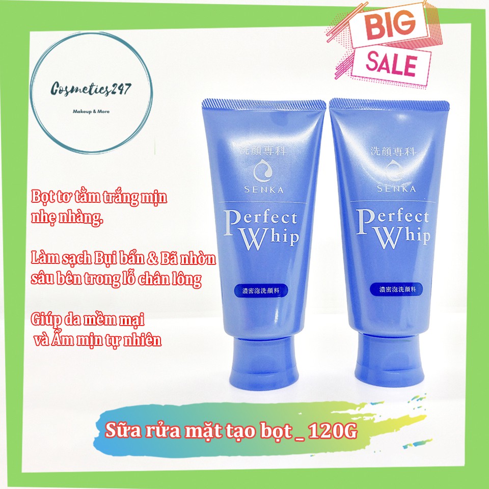SỮA RỬA MẶT SENKA PERFECT WHIP ACNE CARE DÀNH CHO DA MỤN 100G | BigBuy360 - bigbuy360.vn