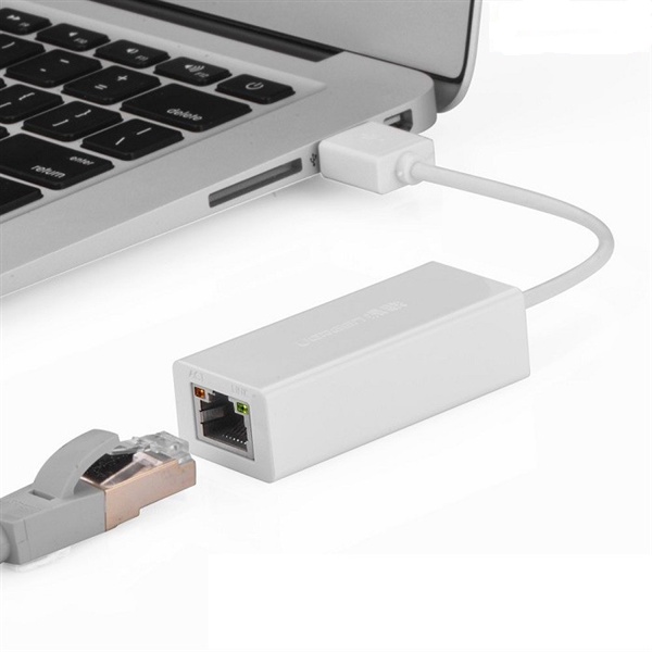 USB 2.0 to Lan RJ45 UGREEN 20253 Dành cho PC,laptop táo-Hàng
