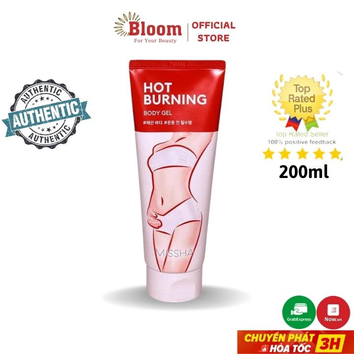 Kem Tan Mỡ Bụng Missha Hot Burning Perfect Body Gel 200ml Hàn Quốc Chính Hãng - Gel Massage Giảm Thon Gọn Eo