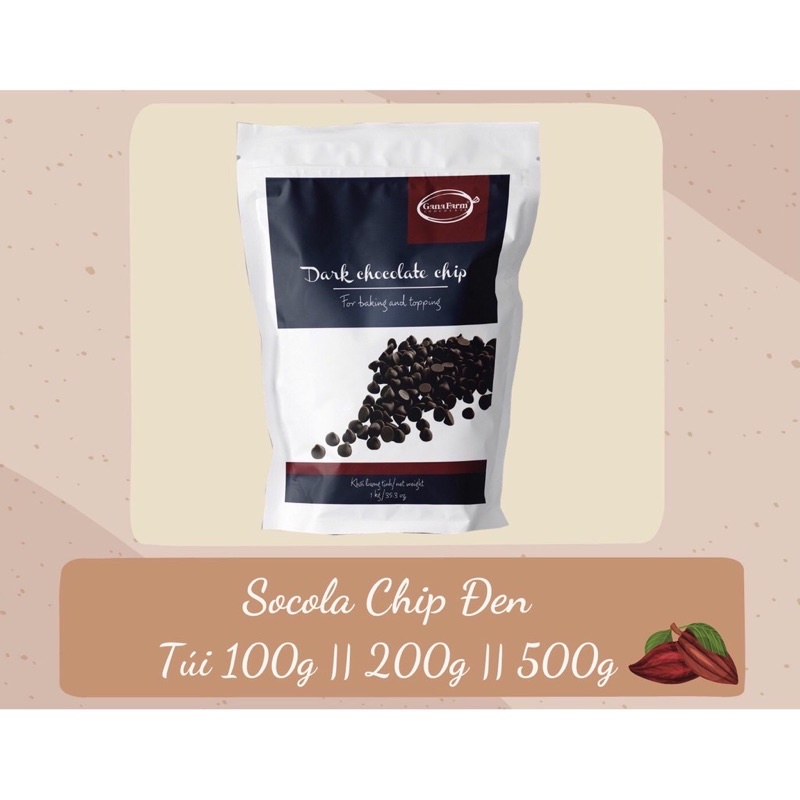 Socola chip đen 100g/200g/500g/1kg