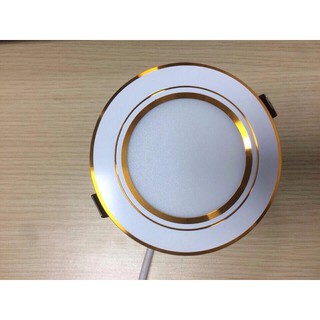 Đèn led âm trần 7w 3 màu phi 90