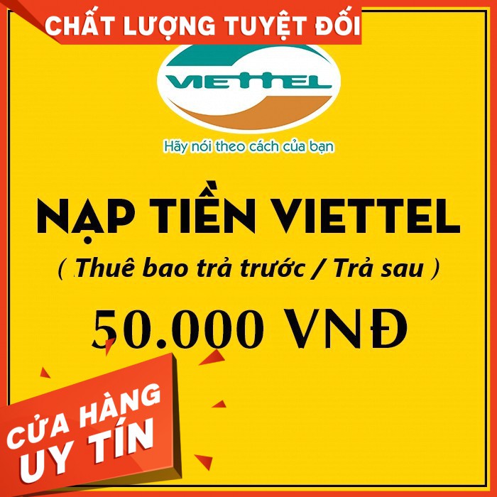 Thẻ Cào Viettel 50K