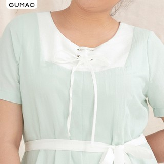 Đầm suông nữ oversize mắt cáo GUMAC DA10119