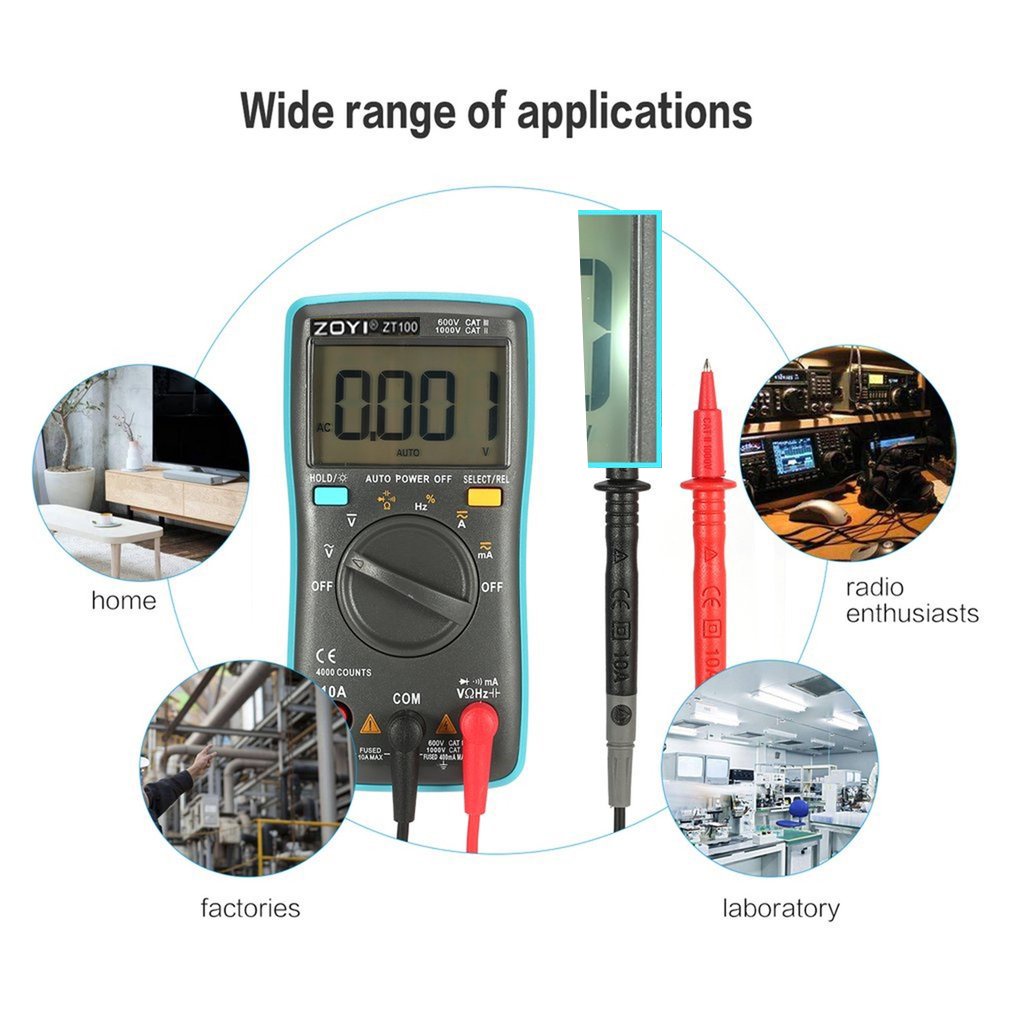 Máy đo vạn năng điện tử hiện số ZOTEK ZT100