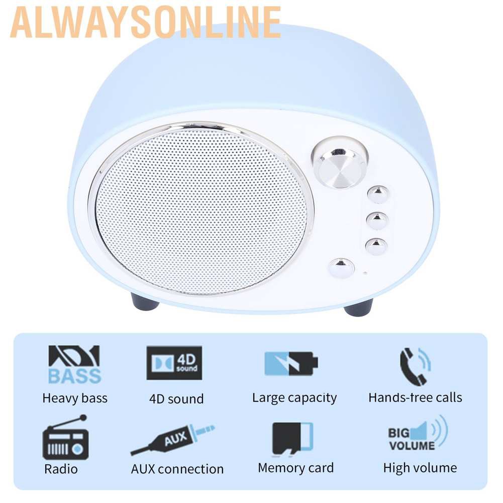 Alwaysonline Sada Q7 Multifunctional Mini Portable Bluetooth Music Speaker Wireless Audio Loudspeaker