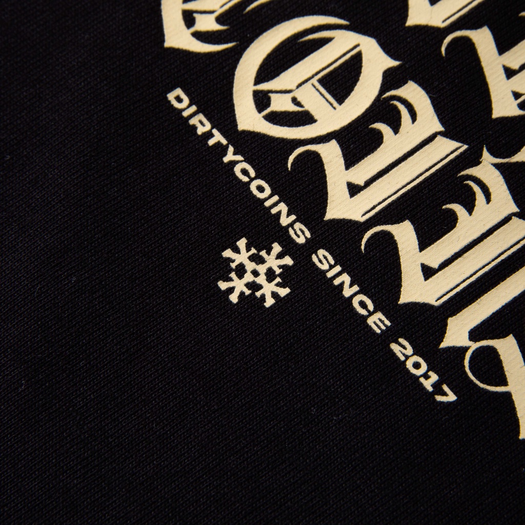 Áo Thun DirtyCoins Gothic Circle Warp T-shirt - Black