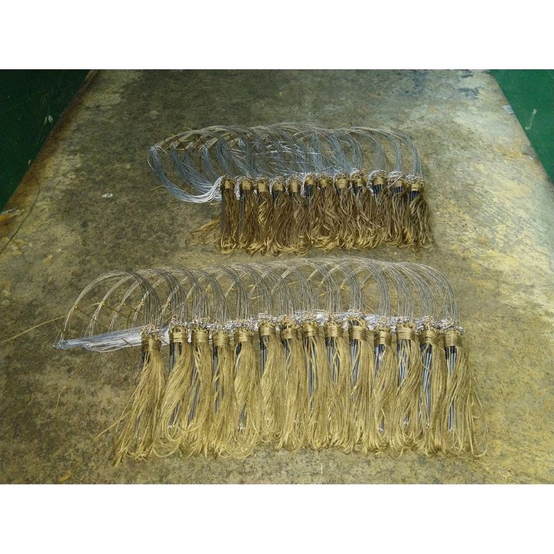 Giò đón bẫy gà rừng 1 bộ 20 chân làm từ dù siêu bền cỏ khô, khoen đồng, cáp inox không rỉ Bảo Hành 2 năm