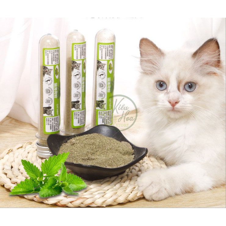 Cỏ Mèo (Catnip) Ống 10g, Ống Cỏ Bạc Hà Catnip Cho Mèo Chơi  (MUA 10 TẶNG 1) (Kiều Hoa Store)