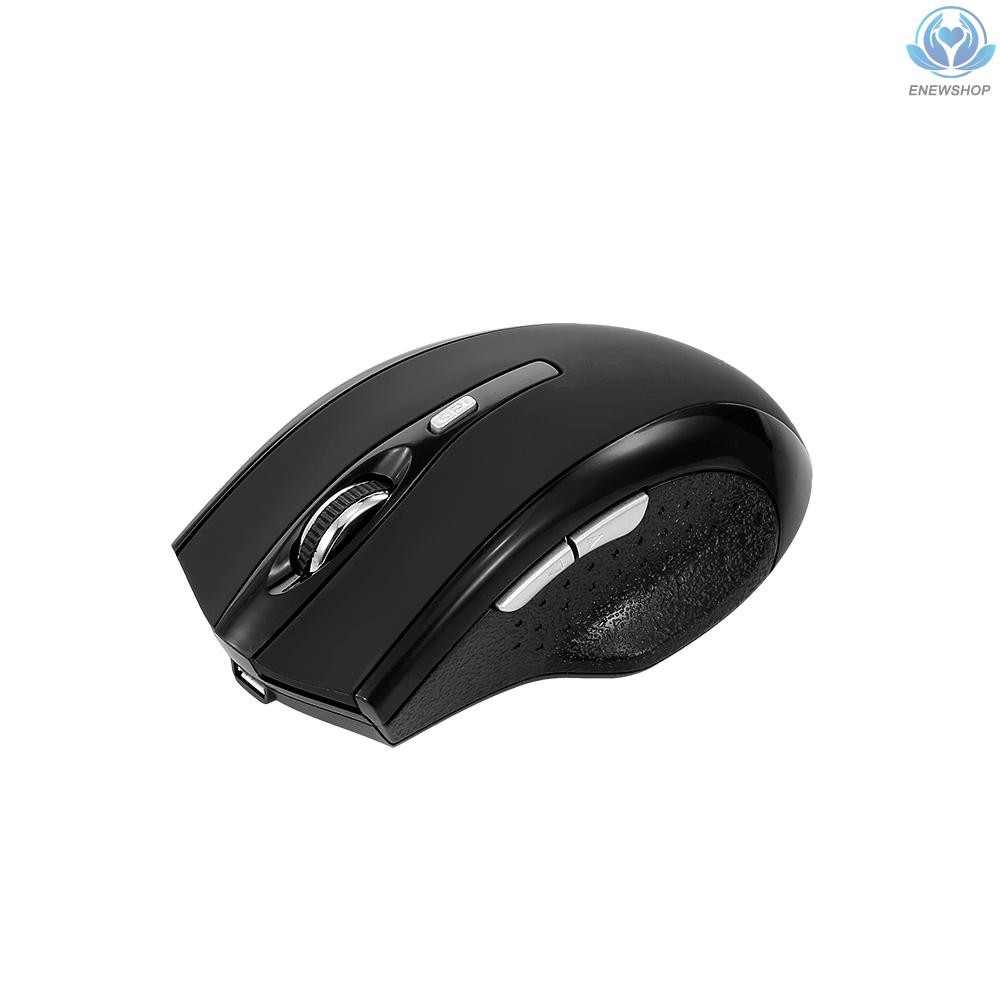 【enew】Wireless Gaming Mouse 1600DPI Adjustable DPI BT Rechargeable Mice Ergonomic Mice for Game and Office Use