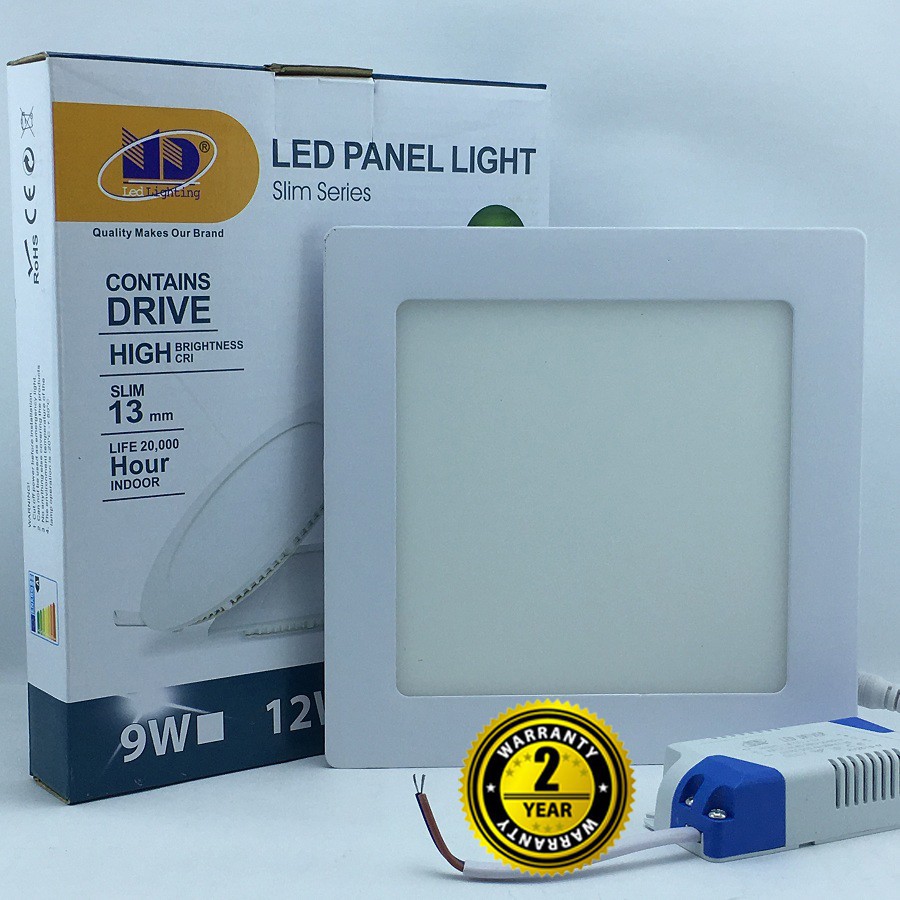 Đèn Led âm trần siêu mỏng VUÔNG,ánh sáng TRẮNG,VÀNG 4W,6W,9W,12W - LỖI 1 ĐỔI 1