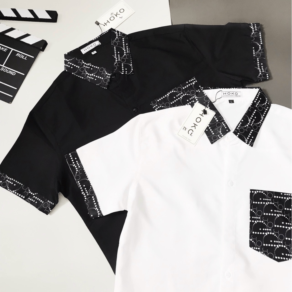 Áo Sơ Mi Nam Ngắn Tay Phối Cổ Có Túi Ngực Thời Trang Chất Kate Lụa Mịn Mát Đủ Size Chuẩn Form Mặc Đẹp Trẻ Trung NEW UNIS