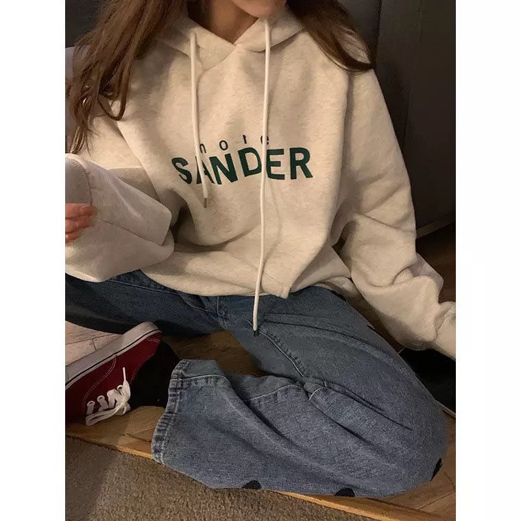 NRVP Áo Hoodie Dáng Rộng Thời Trang Hàn Quốc 2022 Dành Cho Nữ