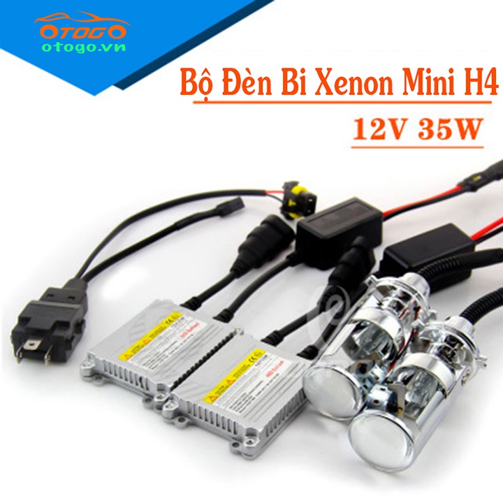 Bi Xenon Mini Projector H4 Gương Cầu Cho Ô tô, Xe Máy