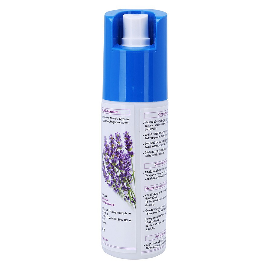 Dung dịch vệ sinh thảm tập Yoga Lavender Mint 100ml