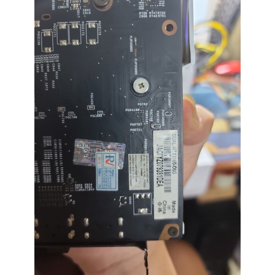 -VGA GTX 1060 6GB -  Asus DUAL- GTX1060-O6G - BẢO HÀNH 3 THÁNG - HÀNG NGUYÊN ZIN CHƯA SỬA