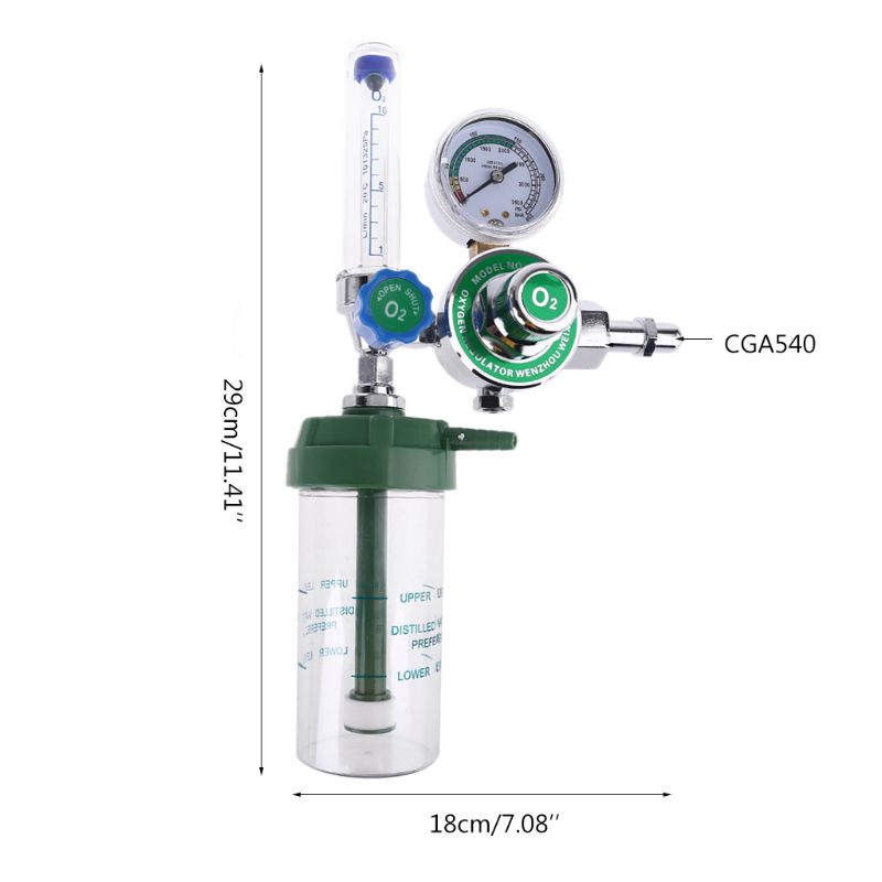 Đồng Hồ Đo Áp Suất Khí Oxy CGA-540 Chuyên Dụng Cho Bệnh Viện