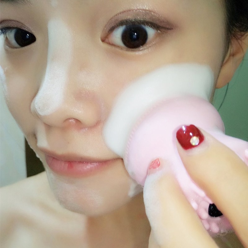 Cọ Rửa Mặt Chất Liệu silicone Hình Cá Dễ Thương