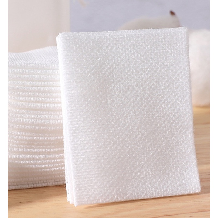 Bông cotton pad lotion mask đắp toner gói gồm 40 miếng bông tẩy trang mỏng co giãn tốt