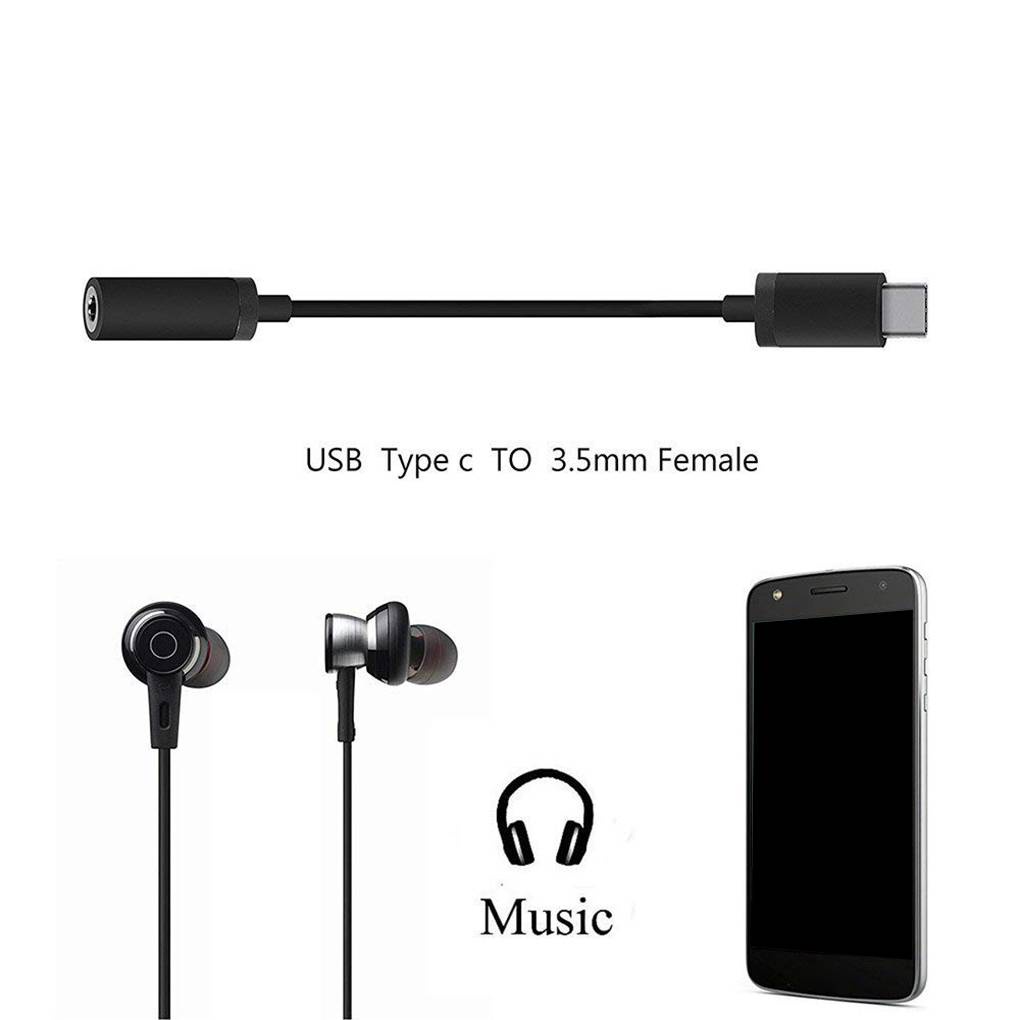 Dây cáp âm thanh mở rộng Loại-C 3-5mm cho tai nghe thích hợp cho Xiaomi
